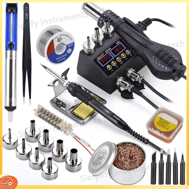 8898 Soldering Station 750W 2  - 2 In 1 Soldering Rework Station 750W recension och pris